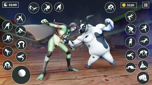 Kung Fu Animal Fighting Games MOD APK 1.4.1 (Free Shopping) Android
