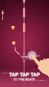 Screenshot 1 for Dot n Beat Hand Speed Test MOD APK 2.3.4 (Menu Slow Music Money) Android