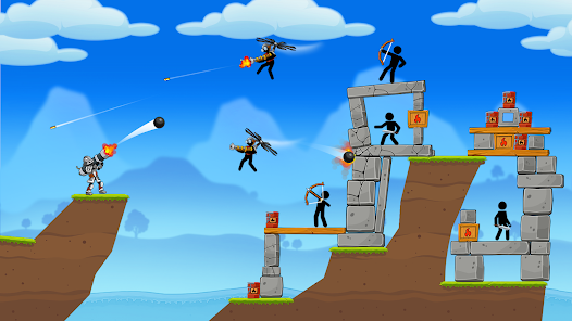 Screenshot 6 for Boom Stick Bazooka Puzzles MOD APK 3.9.5.8 (Unlimited Currency) Android