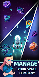 Screenshot 1 for Idle Planet Miner MOD APK 2.6.29 (Free Purchase) Android