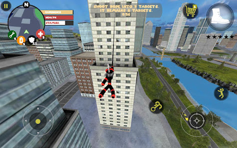 Screenshot 2 for Stickman Rope Hero MOD APK v4.2.4 (Unlimited Money) Android