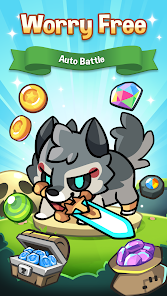 Screenshot 1 for Summoners Greed Idle RPG hero MOD APK 1.72.5 (Free Shopping Mega Menu) Android