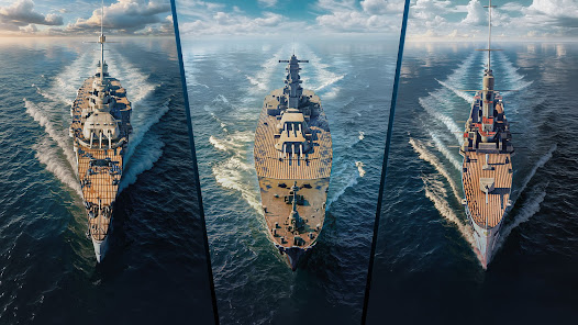 Screenshot 5 for Navy War Modern Battleship MOD APK 5.05.09 (No Skill CD) Android
