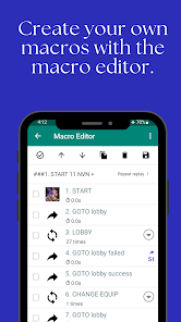 Screenshot 2 for Touch Macro Pro Auto Clicker MOD APK 2.1.2 (Premium Unlocked) Android