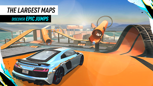 Screenshot 3 for Car Stunt Races Mega Ramps Mod APK 3.4.5 (money) Android