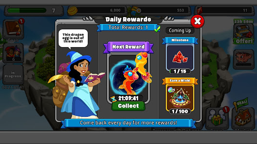 Screenshot 6 for DragonVale Hatch Dragon Eggs MOD APK 4.30.0 (Free Shopping) Android