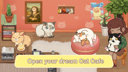 Screenshot 1 for Furistas Cat Cafe MOD APK 3.070 (Unlimited Money) Android