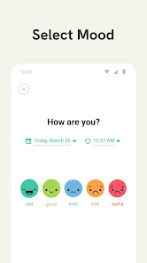 Screenshot 2 for Daylio Journal Mood Tracker MOD APK 1.56.0 (Premium Unlocked) Android