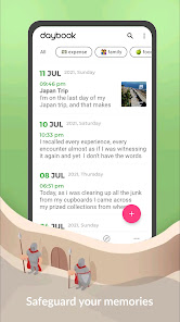 Screenshot 1 for Daybook Diary Journal Note MOD APK 6.25.0 (Premium Unlocked) Android