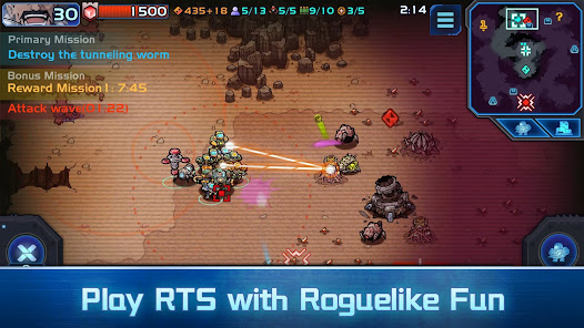 Screenshot 1 for Xeno Command MOD APK 1.3.4 (Menu Damage All Unlocked) Android