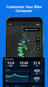 Screenshot 8 for Bikemap Cycling Tracker Map MOD APK 18.0.1 (Premium Unlocked) Android