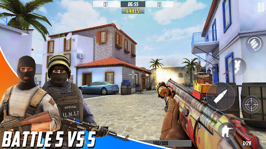Screenshot 6 for Hazmob FPS Gun Shooting Games MOD APK 2.2.7 (Mega Menu Ammo) Android