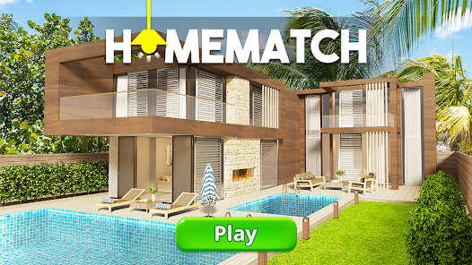 Screenshot 6 for Homematch Home Design Game MOD APK 1.77.3 (Unlimited Money Lives) Android