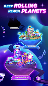 Dancing Road Color Ball Run MOD APK 2.4.5 (Unlimited Hearts VIP Unlocked) Android screenshot