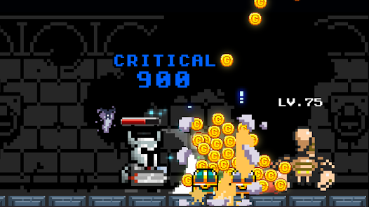 Screenshot 2 for Grow Dungeon Hero Idle Rpg MOD APK 12.3.8 (One Hit Much Money) Android