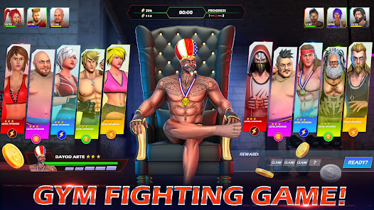 Screenshot 1 for Bodybuilder GYM Fighting Game MOD APK 1.15.2 (Unlimited Money No ADS) Android
