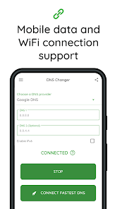 Screenshot 2 for DNS Changer Secure VPN Proxy MOD APK 1.3 (Premium Unlocked) Android