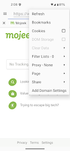 Screenshot 3 for Privacy Browser APK 3.17 (Full Version) Android