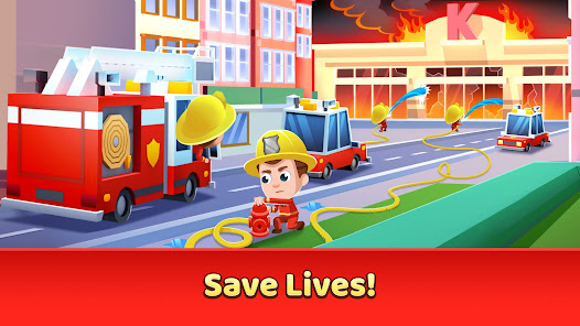 Screenshot 3 for Idle Firefighter Tycoon MOD APK v1.63.0 (Unlimited Money) Android