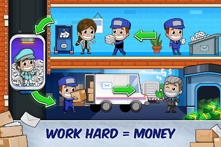 Screenshot 5 for Idle Mail Tycoon MOD APK 1.11.0 (Unlimited Super Cash) Android