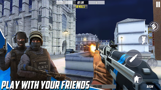 Screenshot 2 for Hazmob FPS Gun Shooting Games MOD APK 2.2.7 (Mega Menu Ammo) Android