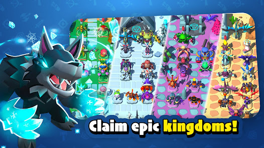 Screenshot 1 for Idle Monster TD Evolved MOD APK 74.1.0 (One Hit Kill) Android