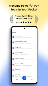 Screenshot 1 for Smallpdf PDF Scanner Editor MOD APK 1.72.0 (Premium Unlocked) Android