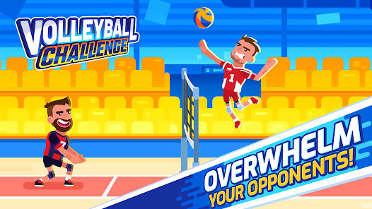 Screenshot 1 for Volleyball Challenge 2024 MOD APK 1.0.63 (Unlimited Money Unlocked) Android