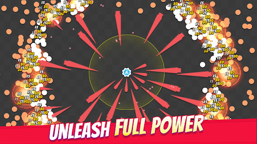 Screenshot 2 for Idle Cannon Tower TD Geometry MOD APK 1.0.162 (Unlimited Everythings) Android