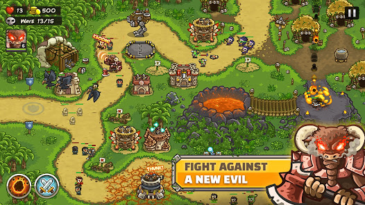 Screenshot 3 for Kingdom Rush Frontiers TD MOD APK 6.1.24 (Unlimited Diamonds Unlocked) Android