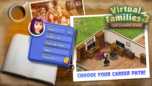 Screenshot 5 for Virtual Families 3 MOD APK 2.1.24 (Unlimited Coin Food) Android