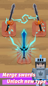 Screenshot 1 for Merge Sword MOD APK 1.9.6 (Instant Achievement Reward) Android