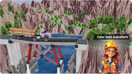 Screenshot 1 for Bridgezz Bridge Builder MOD APK 3.5.8 (Free Rewards) Android