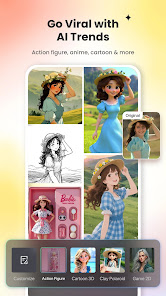 Screenshot 4 for Fotor AI Photo Editor Collage MOD APK 7.4.11.23 (Pro Unlocked) Android