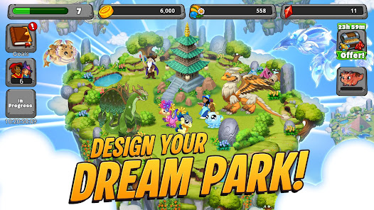 Screenshot 3 for DragonVale Hatch Dragon Eggs MOD APK 4.30.0 (Free Shopping) Android