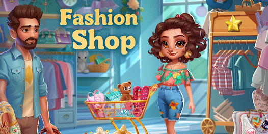 Screenshot 1 for Fashion Shop Tycoon Style Game MOD APK 1.10.5 (Unlimited Money Life) Android