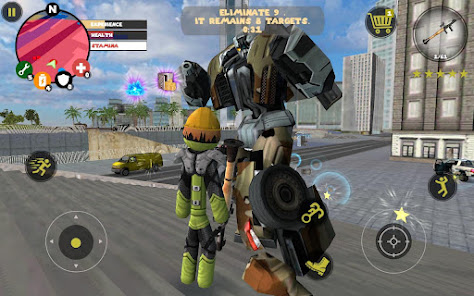 Screenshot 5 for Stickman Rope Hero MOD APK v4.2.4 (Unlimited Money) Android