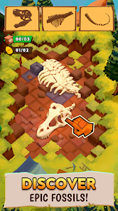 Screenshot 1 for Dino Quest 2 Dinosaur Fossil MOD APK 1.23.8 (Unlimited Money) Android