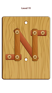 Wood Nuts Bolts Puzzle MOD APK 4.3 (Unlimited Money) Android screenshot