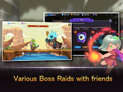 Screenshot 7 for Idle Tank DPS and Healer MOD APK 1.719 (God Mode) Android