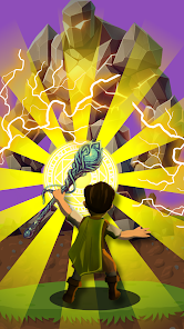 Screenshot 1 for Mage Legends Wizard Archer MOD APK 1.6.14 (God Mode One Hit Coins) Android