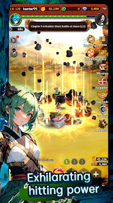 Raising a Girl Hunter Idle RPG MOD APK 0.0.8 (Damage Multiplier God Mode) Android screenshot