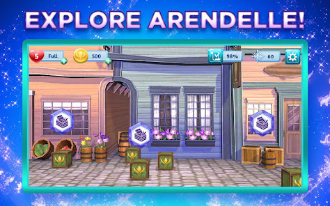 Screenshot 5 for Disney Frozen Adventures MOD APK 41.5.0 (Unlimited Heart Boosters) Android