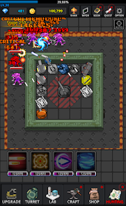 Screenshot 1 for Grow Turret Clicker Defense MOD APK 8.0.6 (Unlimited Money One Hit) Android