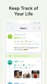 Screenshot 4 for Daylio Journal Mood Tracker MOD APK 1.56.0 (Premium Unlocked) Android