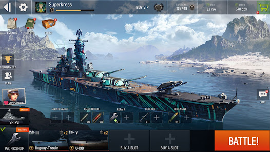 Screenshot 8 for Navy War Modern Battleship MOD APK 5.05.09 (No Skill CD) Android