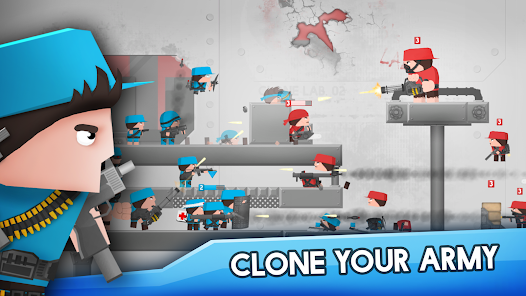 Screenshot 1 for Clone Armies Battle Game Mod APK 9.0.4 (menu) Android