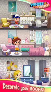 Screenshot 2 for Pocket Family Dreams My Home MOD APK v1.1.5.42 (Unlimited Money) Android