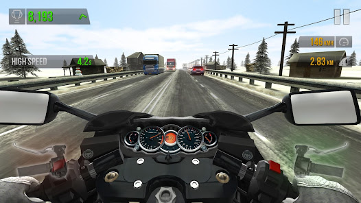 Screenshot 6 for Traffic Rider MOD APK 1.99b (Unlimited Money Menu) Android