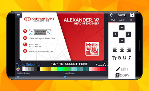 Screenshot 3 for Ultimate Business Card Maker MOD APK 1.3.5 (Premium Unlocked) Android
